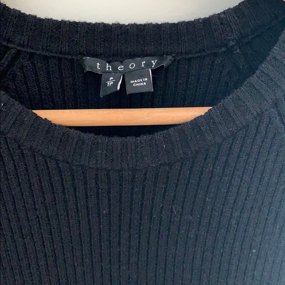 Theory Black and White Wool Dress - Picture 2 of 5